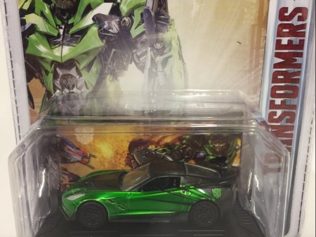 2016 Chevrolet Corvette Crosshairs Green From  Transformers 5  Movie 1 64 by Jada 98397 Online Sale