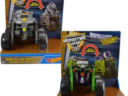 Mattel Hot Wheels Monster Jam Monster Morphers Asst Vehicles on Sale