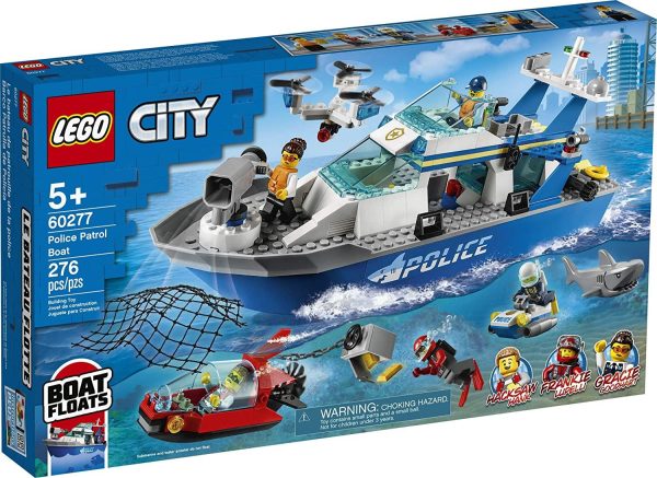 LEGO City Police Patrol Boat 60277 Building Kit Cheap