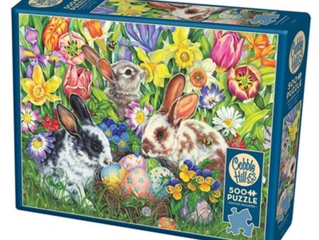 Easter Bunnies 500pc Jigsaw Puzzle by Cobble Hill Supply