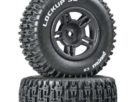 Lockup SC Tire C2 Mounted Black (2) Hot on Sale