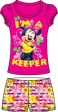 Toddler Girls Short Set Minnie Mouse  I m A Keeper   Pink 2T Sale